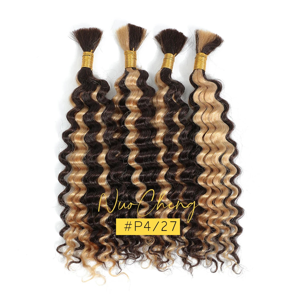 Bulk Human Hair Deep Wave For Braiding Deep Curly