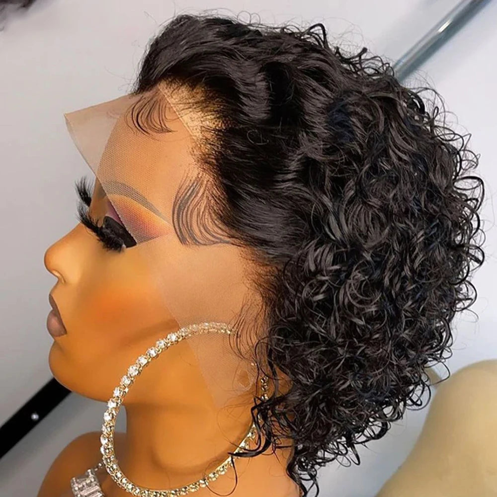 Pixie Cut Short Bob – Natural Black Human Hair Wig