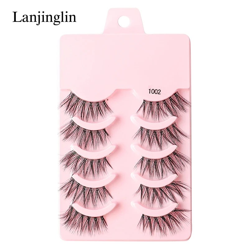 Half Eye Lashes Faux Mink Wispy Fluffy Extensions