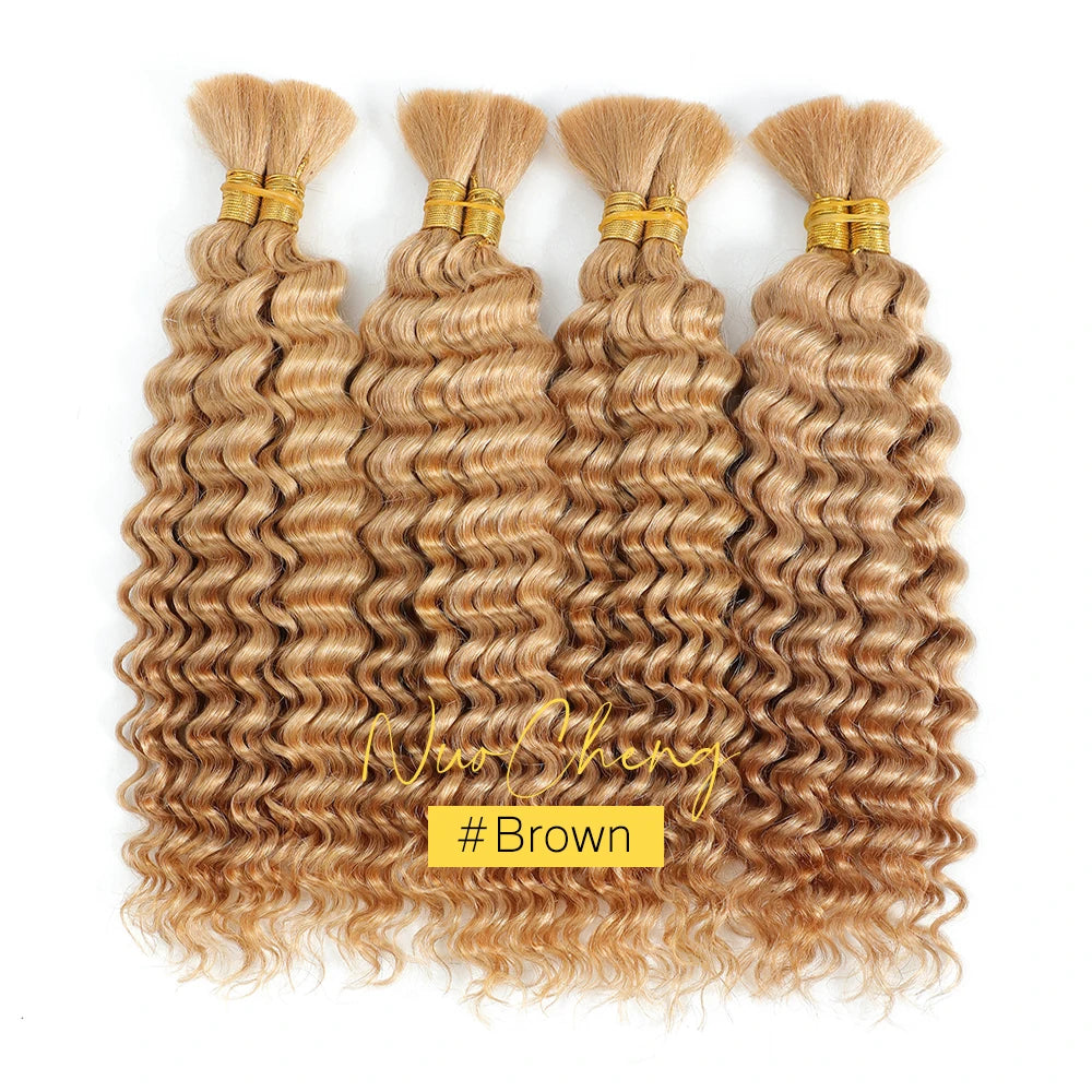 Bulk Human Hair Deep Wave For Braiding Deep Curly