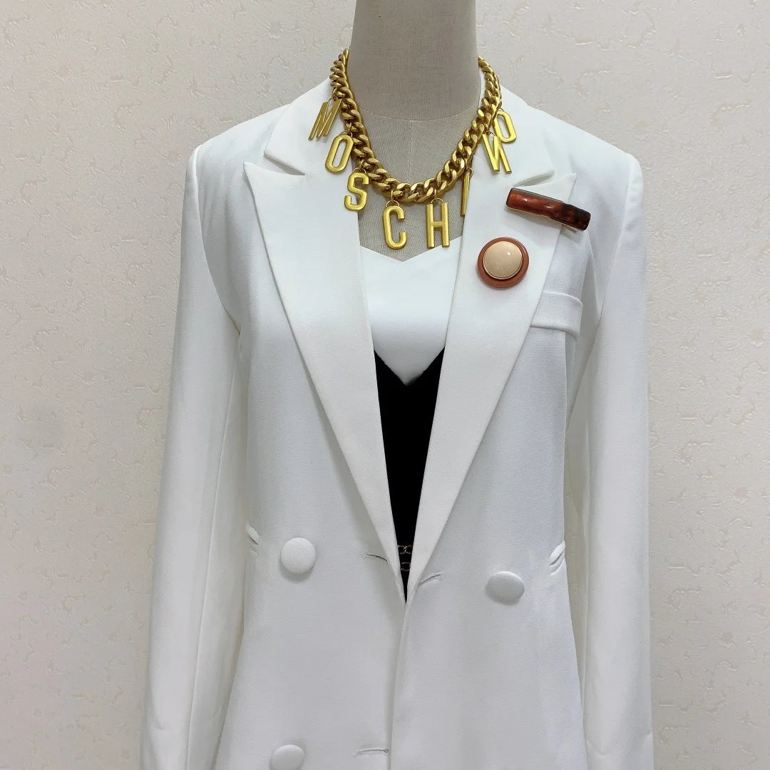 European and American Fashion Letter Splicing Necklace