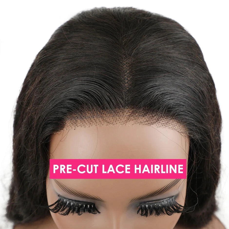 Wear & Go Bob Wig – Straight Glueless Human Hair