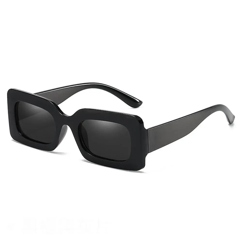 KLASSNU Women Candy Color Retro Sunglasses Large Square Frame Sun Glasses 2025 Trendy Party Eyepiece Anti UV400 Sun Shades