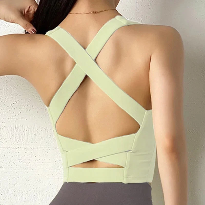 Cloud Hide Sexy Sport Shirt Women Sports Bra Fitness Underwear Push Up Yoga Tank Crop Top Running Gym Girl Vest Workout Athletic