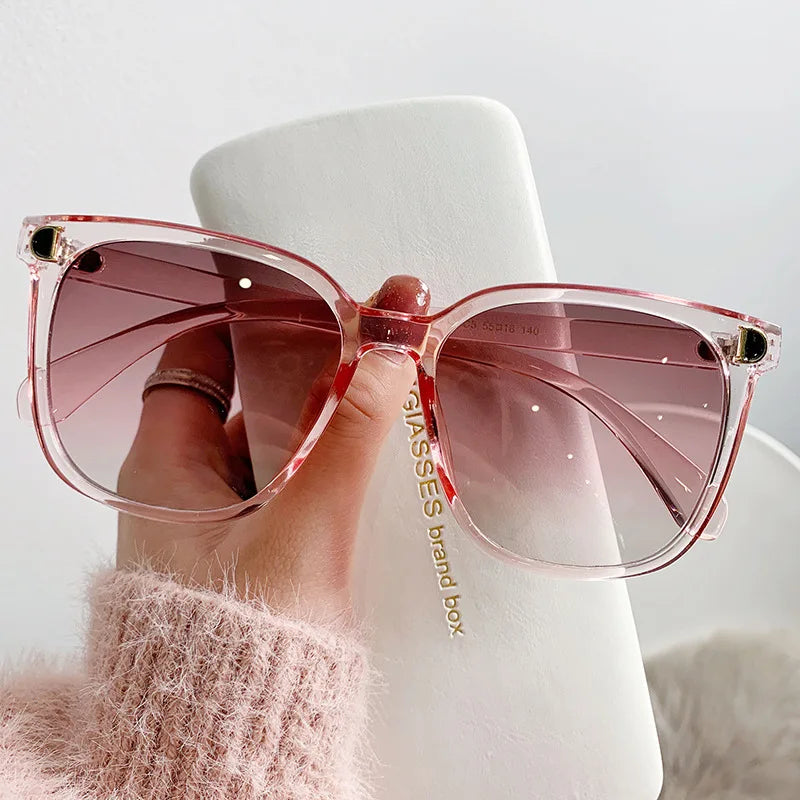 Women's Oversized Square Sunglasses Vintage Gradient