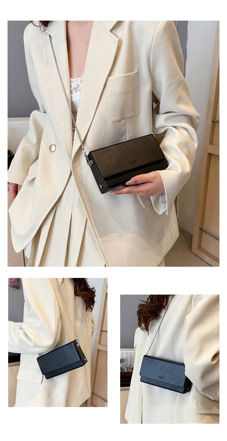 2025 New Women's Bag Fashion Simple Handbag High Quality Design Single Shoulder Bag Crossover Buckle Purse HOT SALE