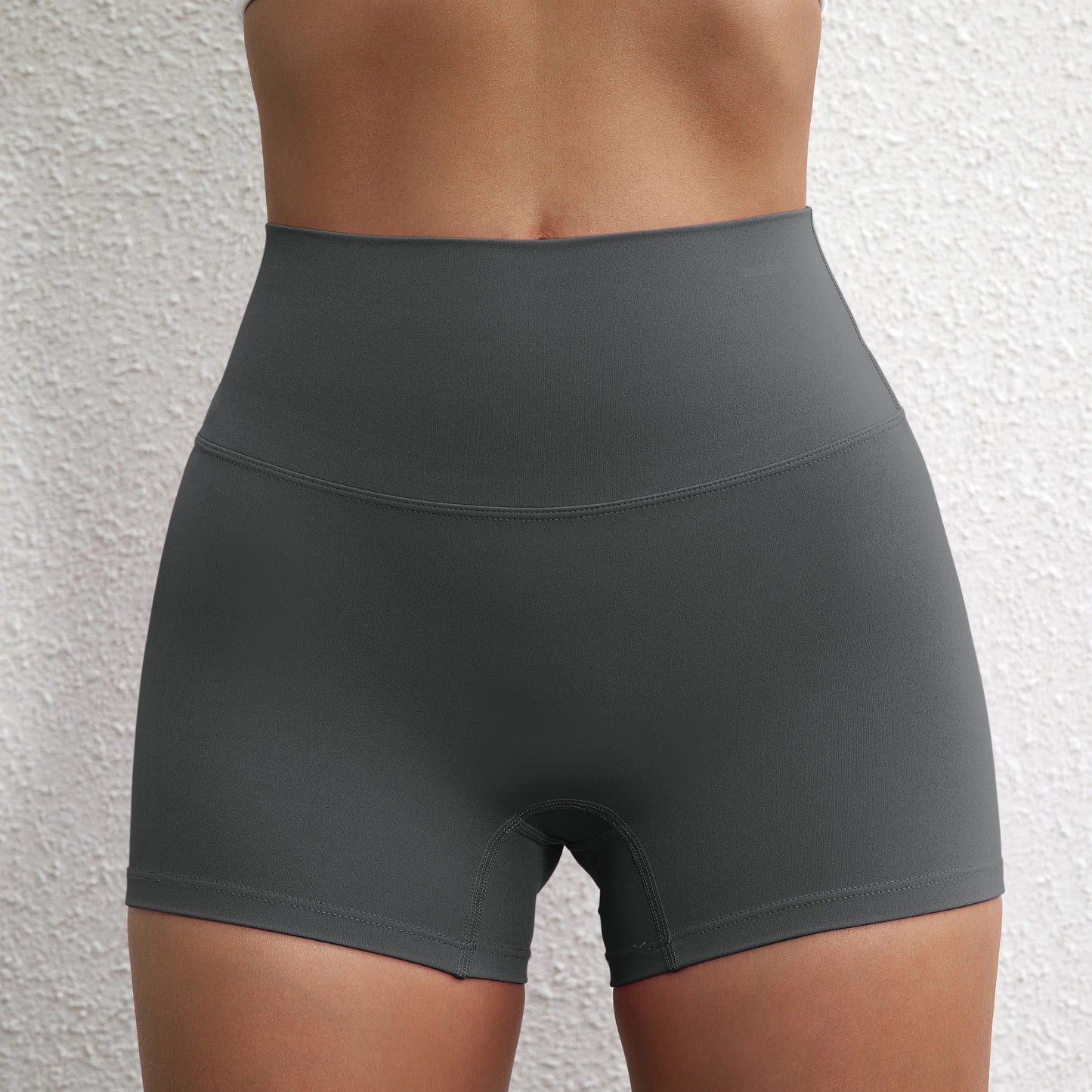 Sexy Solid Color Women Fitness Sport Short High Waist Athletic Yoga Short Leg Cycling Comprehensive Training Jogging Squat Proof