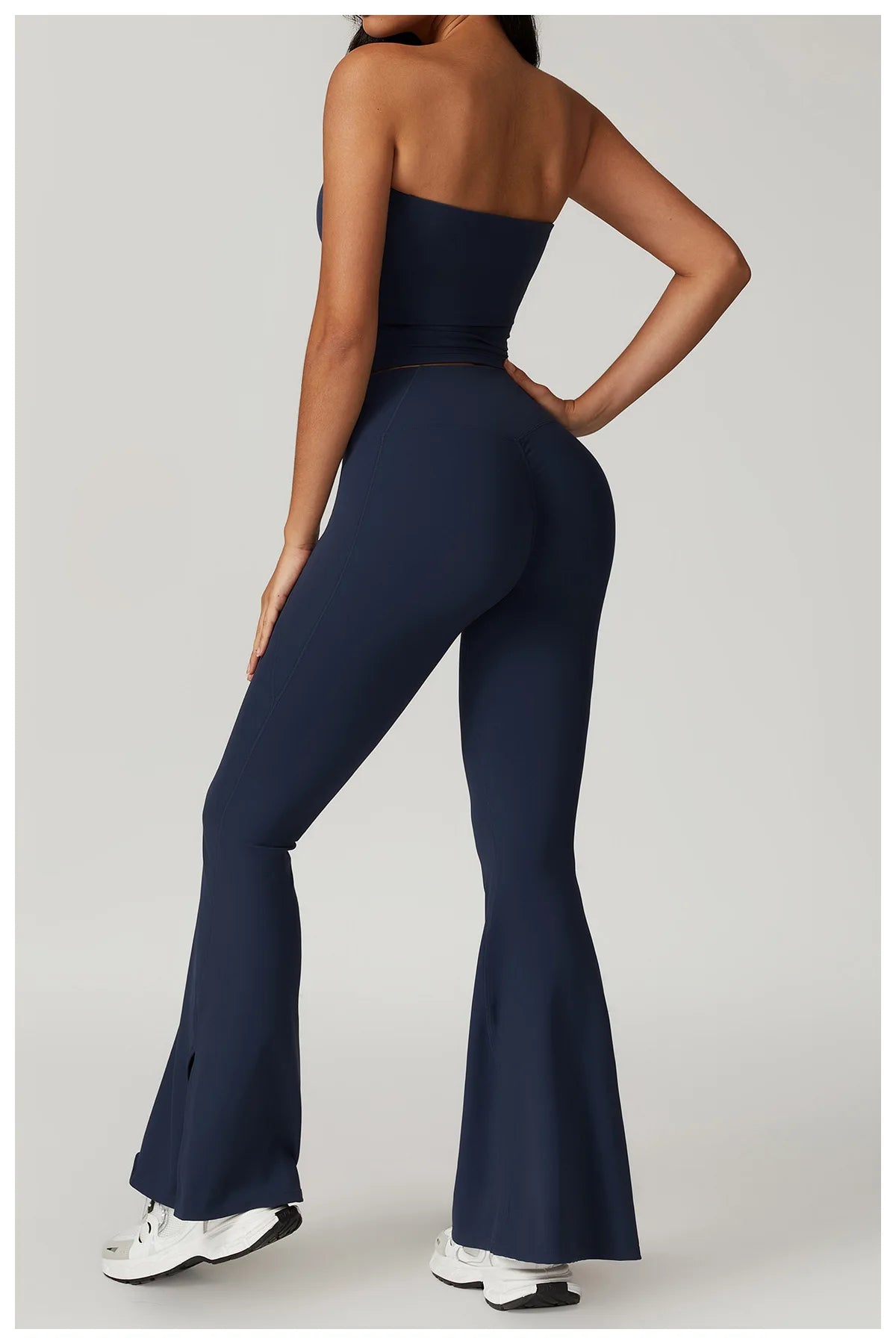 Women's Clothes 2pcs Gym Yoga Suit Sports Set Workout Tracksuit Breathable Sexy Bra Fitness Bell-bottoms Leggings Athletic Wear