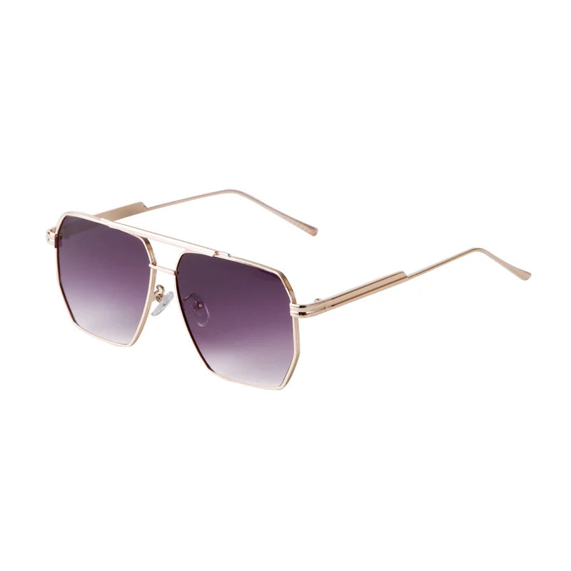 2025 New Fashion Men's Sunglasses Brand Design Square Alloy Frame Trend Retro Outdoor Driving Mirror UV400 Sunshade Sunglasses