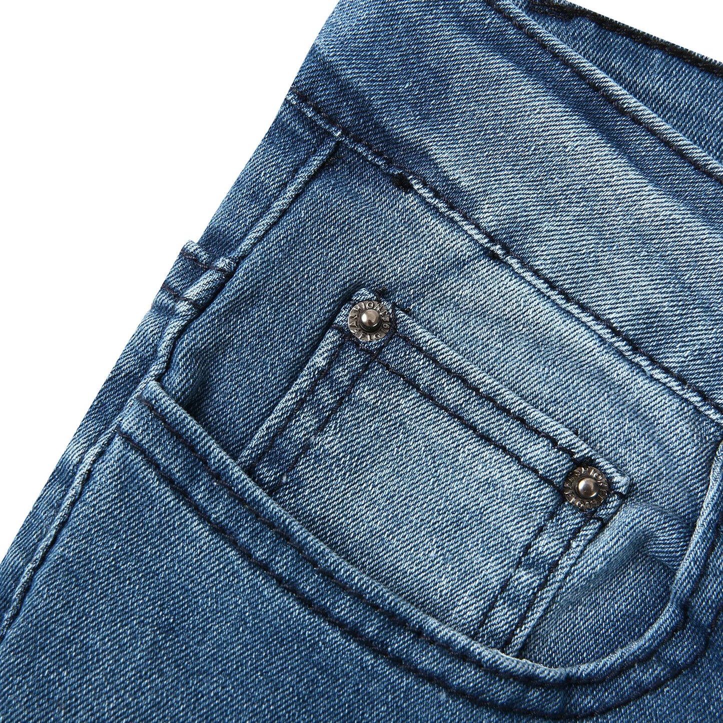 2025 New Men Slim Biker Ripped Long Denim Trousers Skinny Jeans Side Straps Zips Male Jogging Pants Destroyed Stretchy Pants