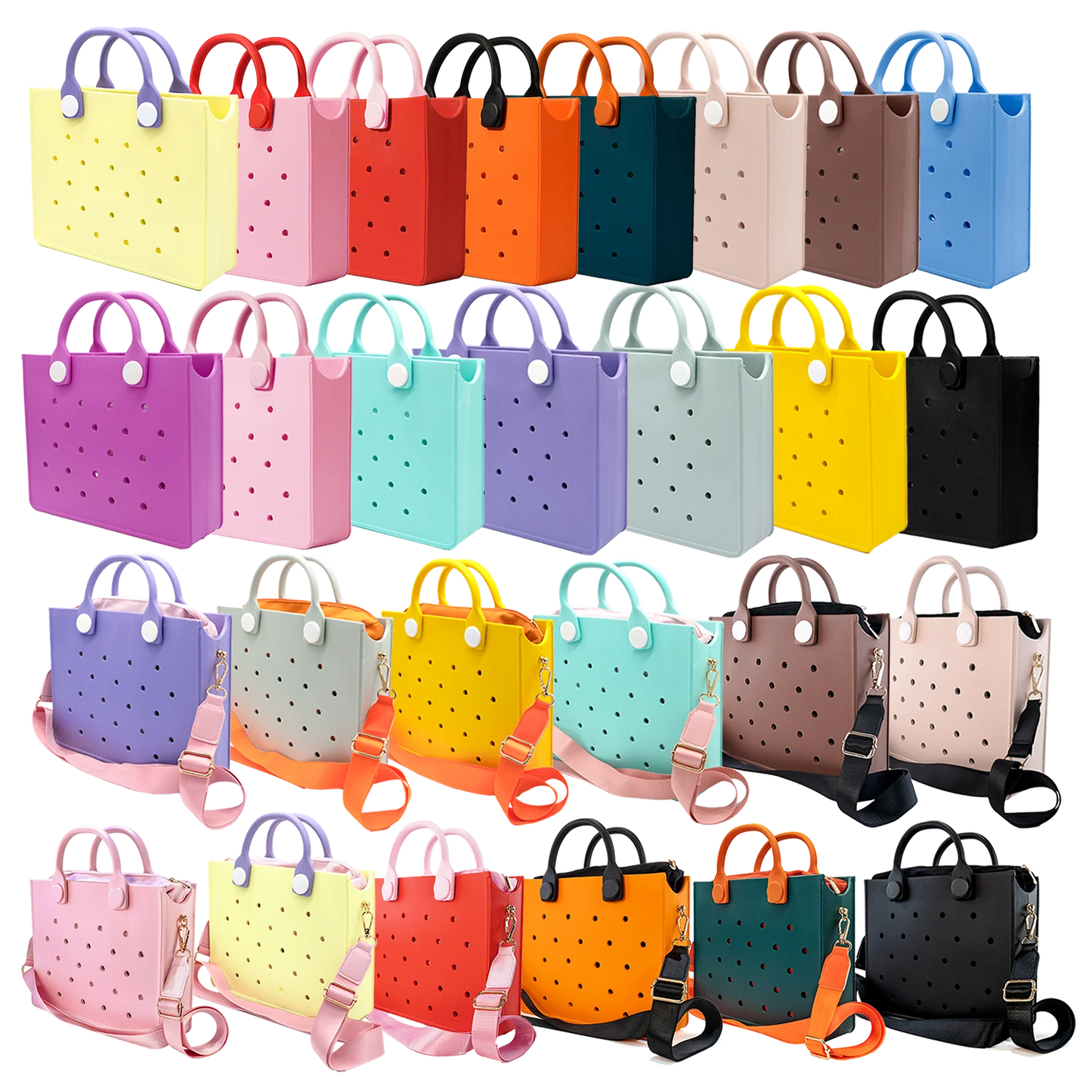 New Women Fashion Punched Handbag