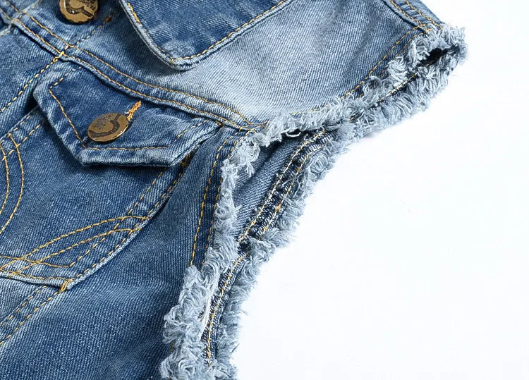 2025 Men's Fashion Jeans Sleeveless Jacket Vest Male Black Blue Denim Jeans Vest Man Cowboy Outdoors Waistcoat Mens Jacket Vest
