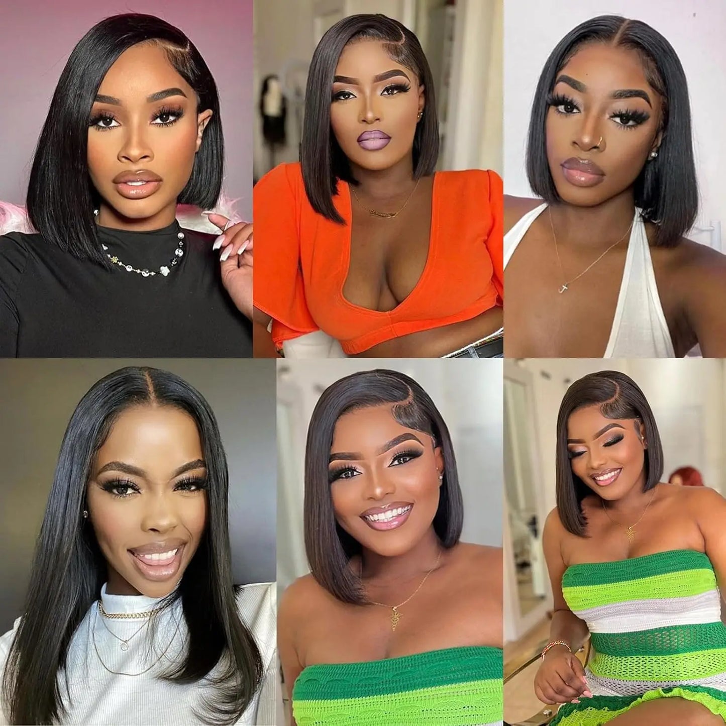 Dark Purple Bob Wig Human Hair 13x4 Hd Lace Front Wigs Human Hair 180% Density Glueless Wigs Short Cut Straight Bob Wigs