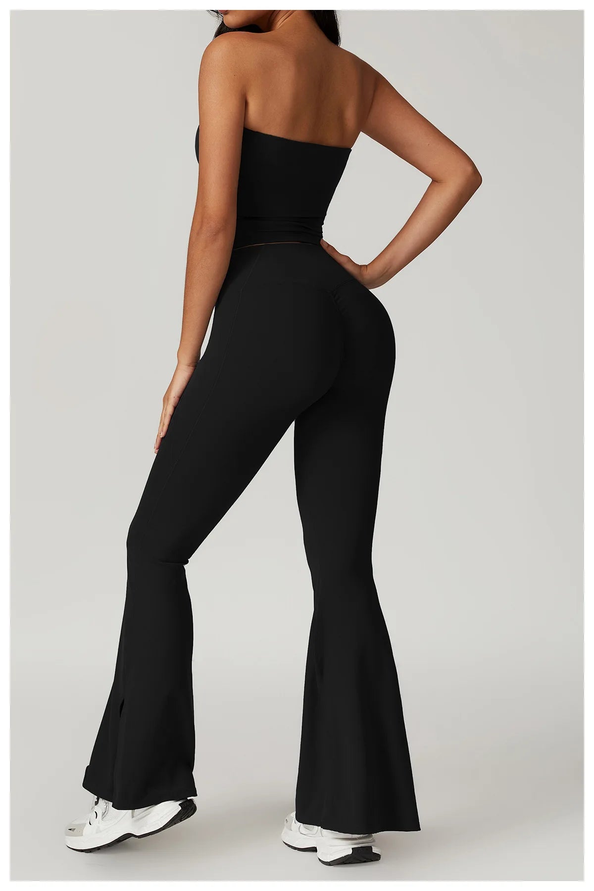 Women's Clothes 2pcs Gym Yoga Suit Sports Set Workout Tracksuit Breathable Sexy Bra Fitness Bell-bottoms Leggings Athletic Wear