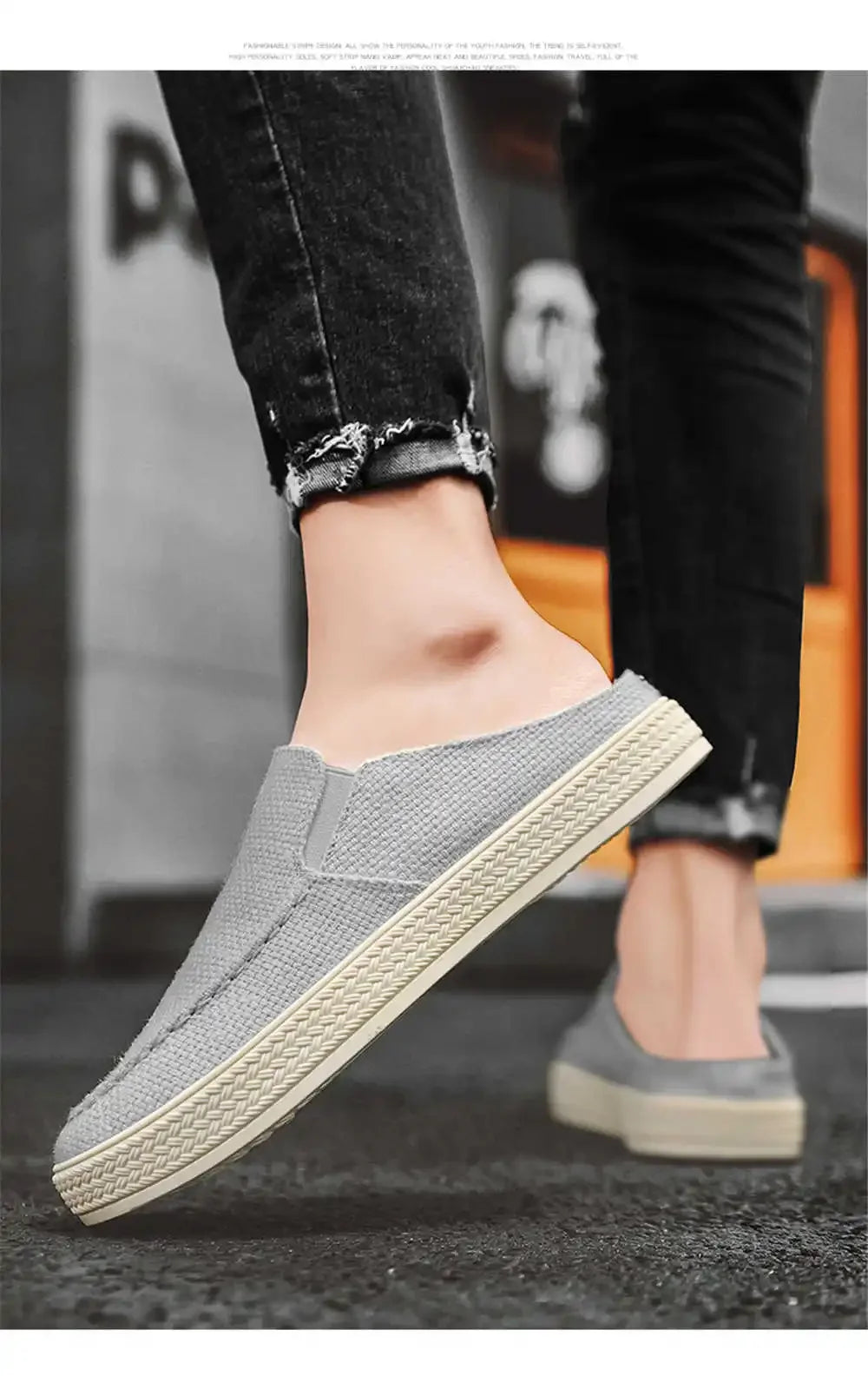 Rubber Sole Open Back Summer Shoes Casual Sports Sneakers For Men Super Offers Offers New Hit Products Styling Famous Brand