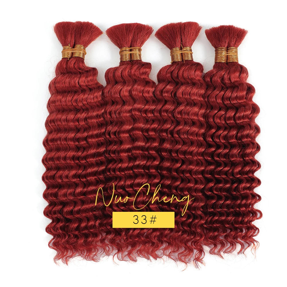 Bulk Human Hair Deep Wave For Braiding Deep Curly