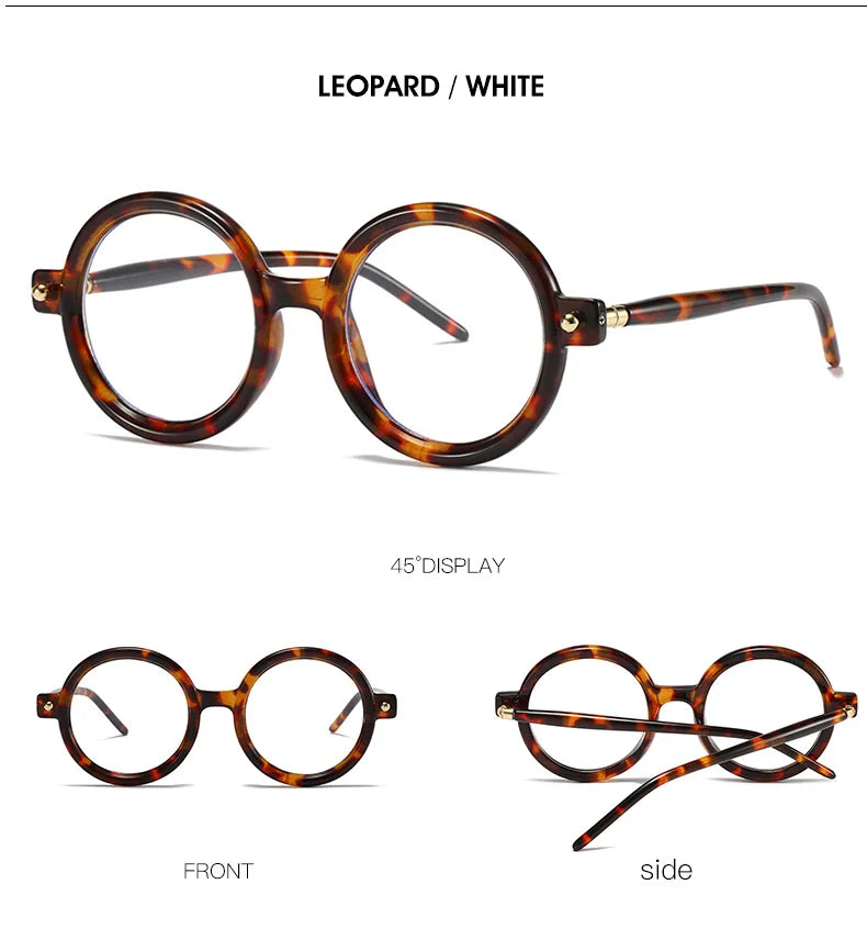 Retro Gray Pink Lens Round Sunglasses Women 2025 Brand Trendy Shiny Circle Frame Men Spectacle Plain Eyewear Shades Sun Glasses