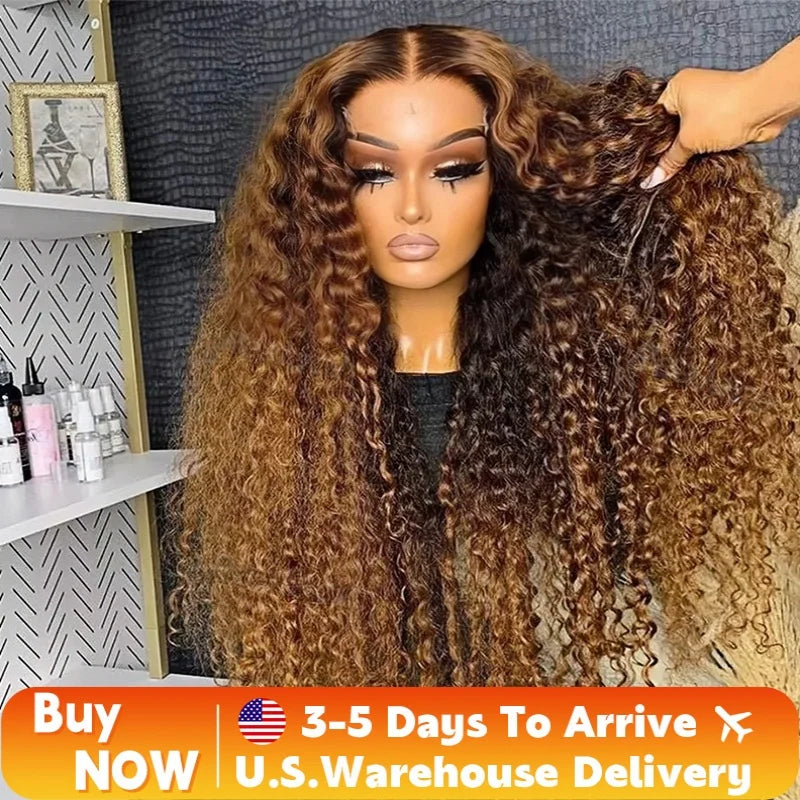 Human Hair Deep Wave Frontal Wig Hd Lace