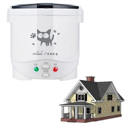 Electric Mini Rice Cooker Portable MultiCooker 12V 24V 220V