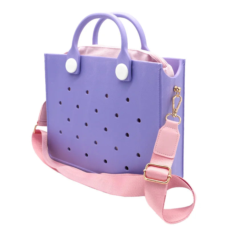 New Women Fashion Punched Handbag