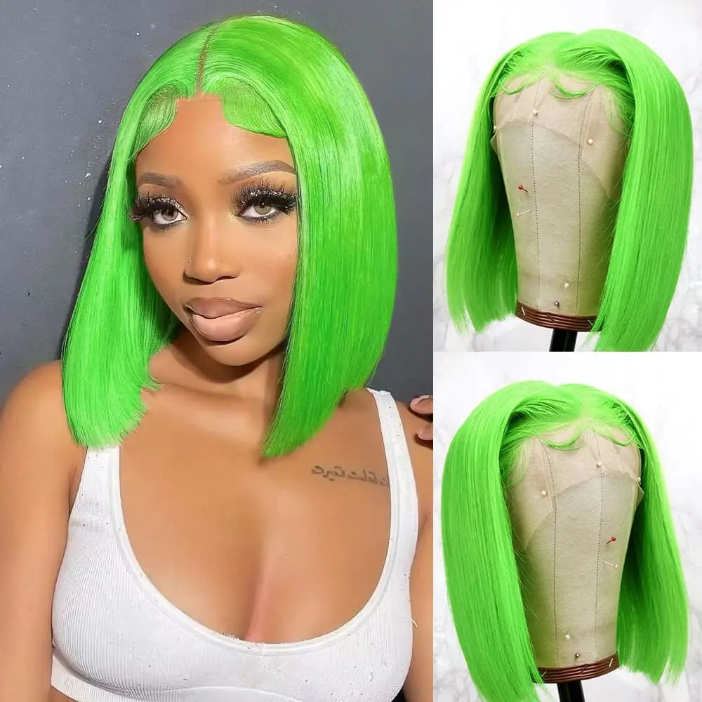 Dark Purple Bob Wig Human Hair 13x4 Hd Lace Front Wigs Human Hair 180% Density Glueless Wigs Short Cut Straight Bob Wigs