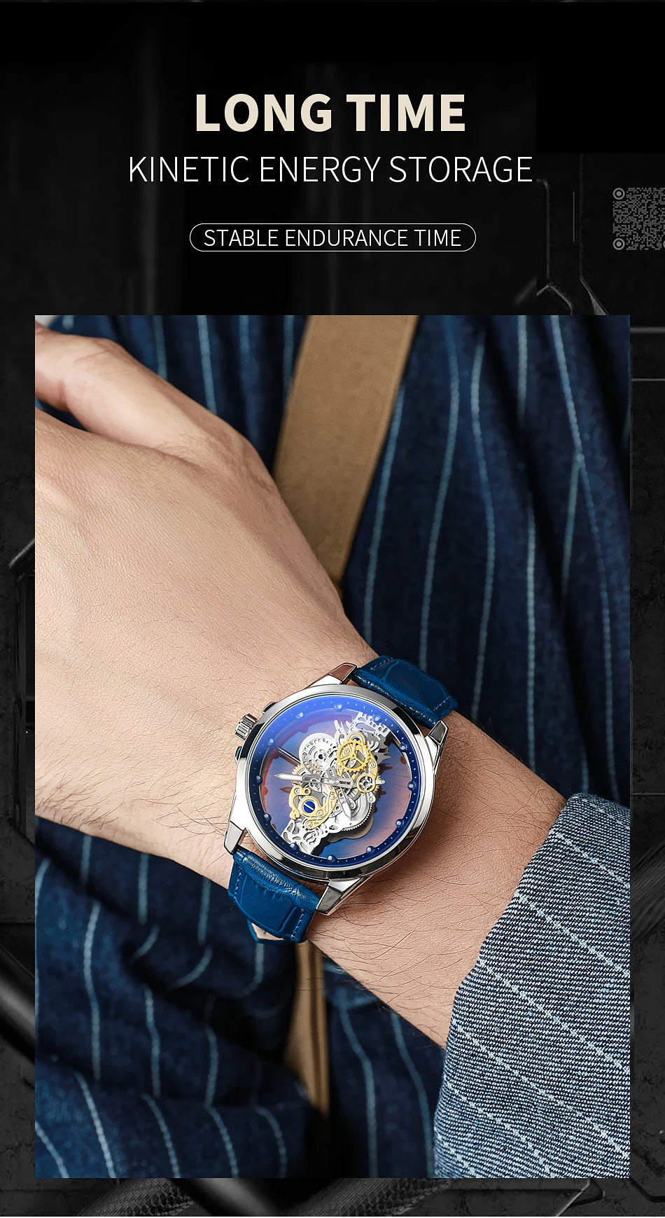 TPW Hot Trendy Fashion Wholesale Men Golden Skeleton Automatic Quartz Wrist Watches Luxury 2024