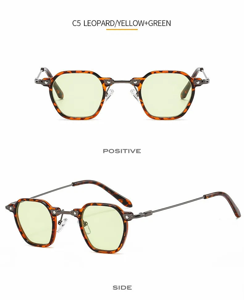 2025 Small Punk Sunglasses For Women And Men Square Sun Glasses Frames Female Hip-Hop Retro Shades Mirror Gafas De Sol UV400