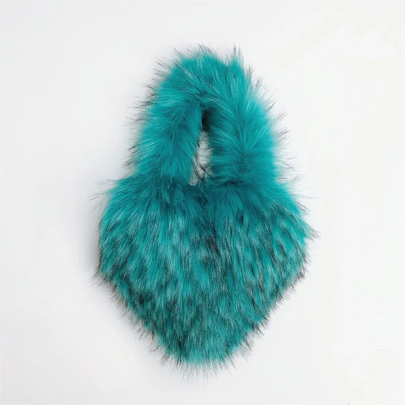 Fluffy Plush Heart Shaped Women bags