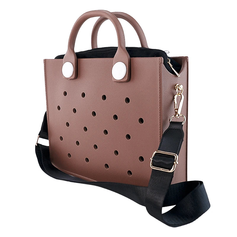 New Women Fashion Punched Handbag