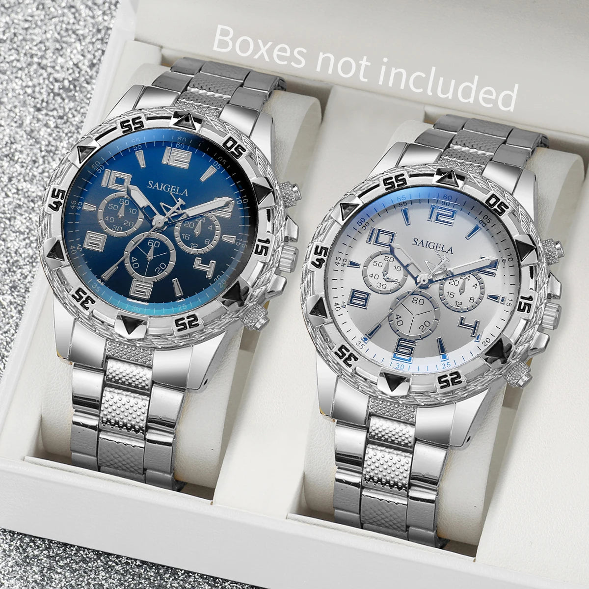 2pcs/set Men Business Watches Set