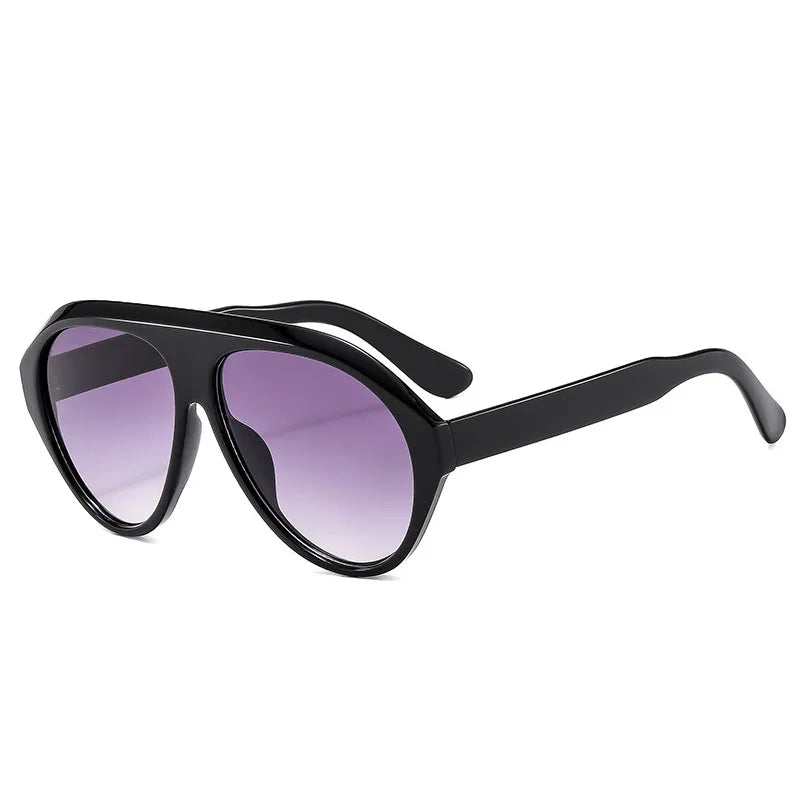 2025 New Fashion Oval Luxury Brand Sunglasses For Women Men Retro Oversized Frame Sun Glasses Trending Shades UV400 Eyeglasses
