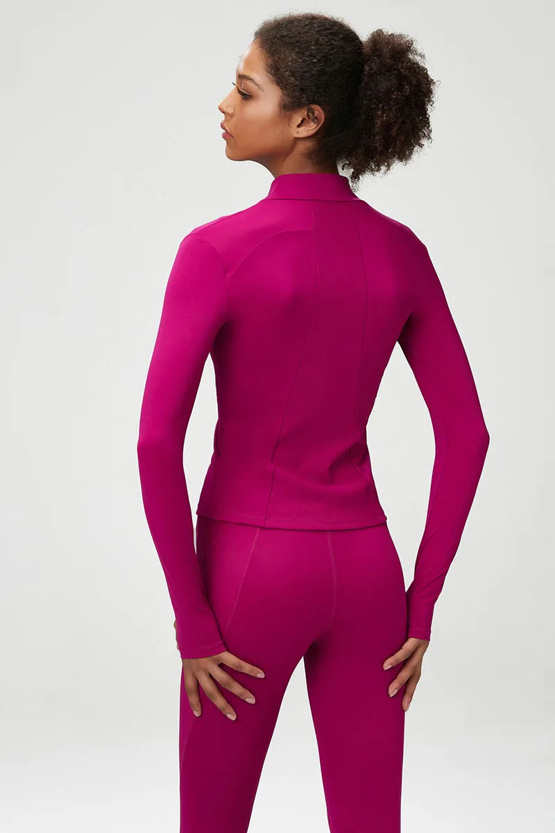 2/3 Pieces Fitness Yoga Set Women Solid Color Stretch Athletic Suit Sexy Bra Zipper Jacket High Waist Leggings Female Sportswear