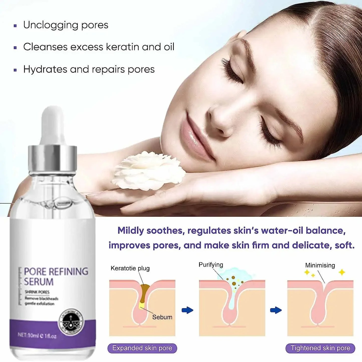 Pore Shrinking Serum Tightening Repair Essence