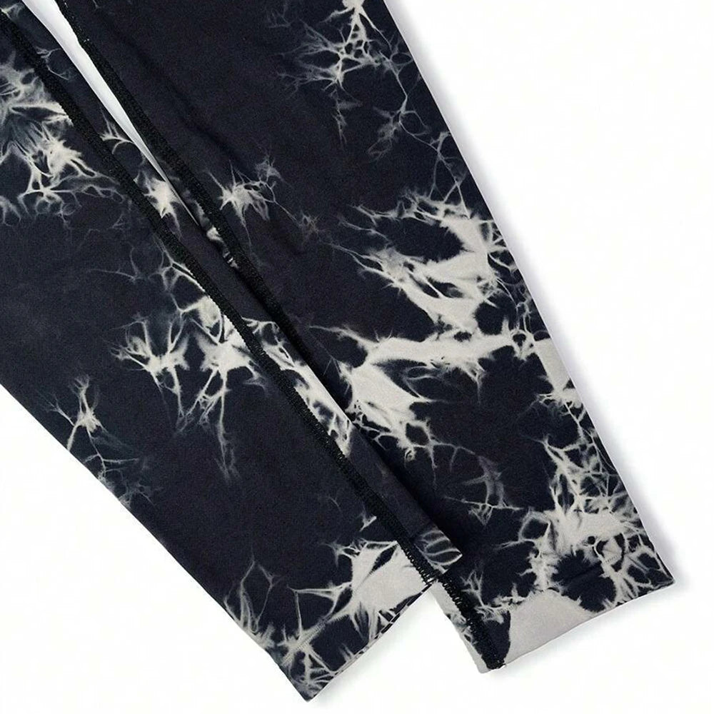 FITTOO V-Buttocks Leggings Women's Tie Dye Scrunch Butt Yoga Pants Fitness Athletic Sexy Gym Suit Female Clothing Sport Tights