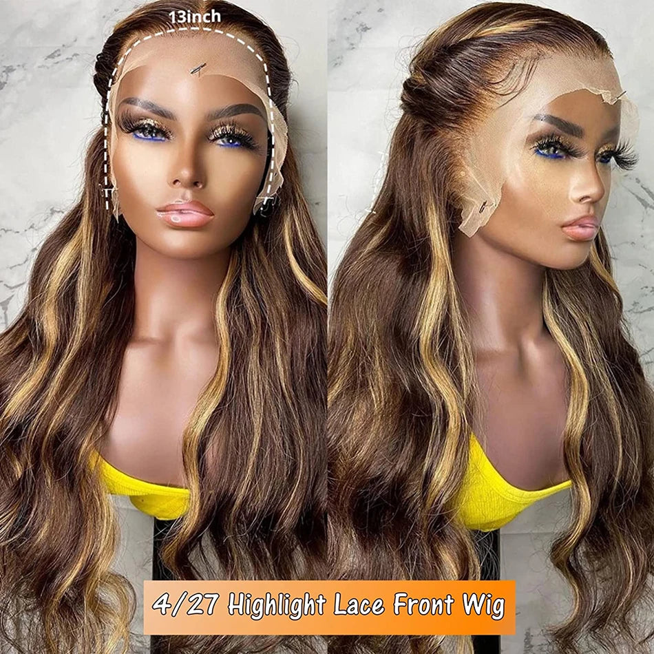 Human Hair Blonde Body Wave Hd Lace Wig