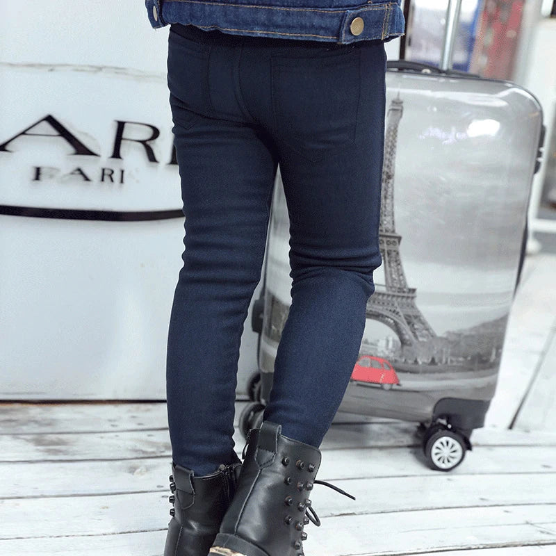 3-12-year-Old Girls Pencil Elastic Pants