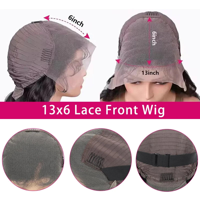 30 36 Inch Body Wave 13x6 Orange Ginger Lace Front Wigs Human Hair Pre Plucked 13x4 Human Hair Lace Frontal Wigs For Women