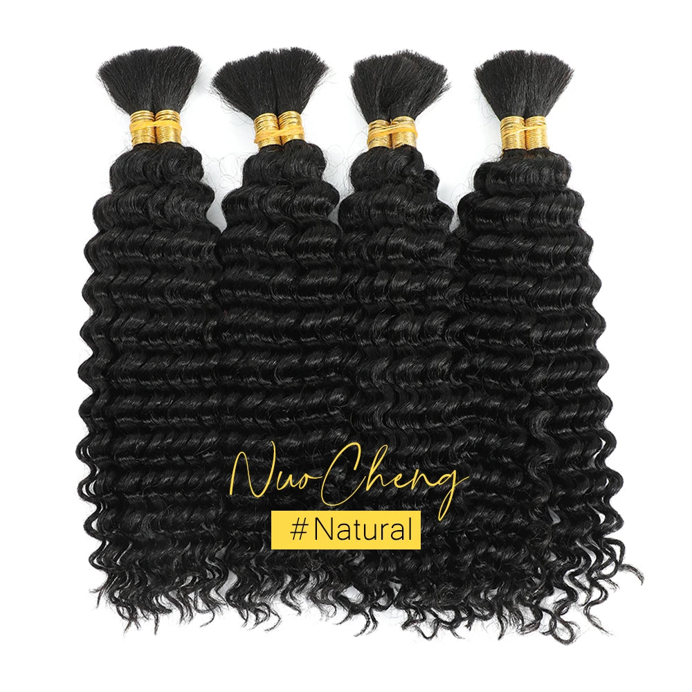 Bulk Human Hair Deep Wave For Braiding Deep Curly