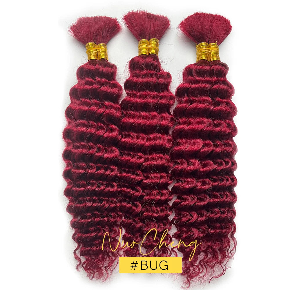 Bulk Human Hair Deep Wave For Braiding Deep Curly