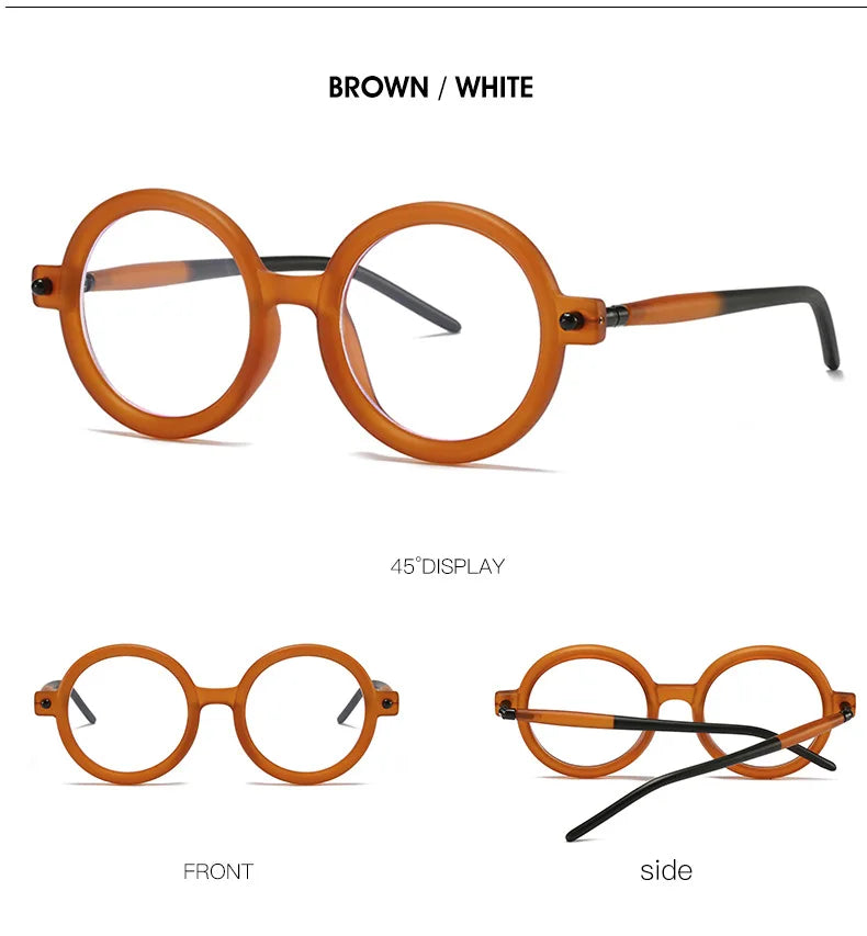 Retro Gray Pink Lens Round Sunglasses Women 2025 Brand Trendy Shiny Circle Frame Men Spectacle Plain Eyewear Shades Sun Glasses