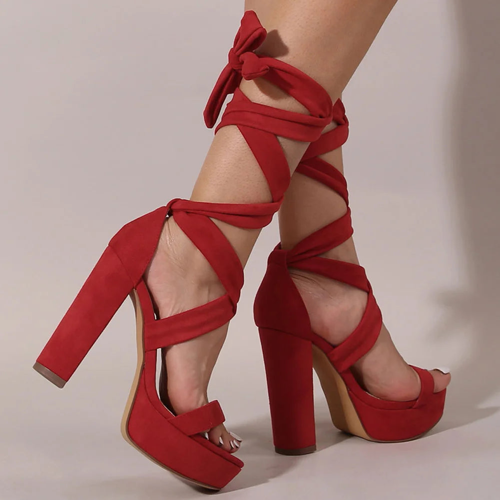 Summer Fashionable High Heels Leisure Chunky Platform Sandals