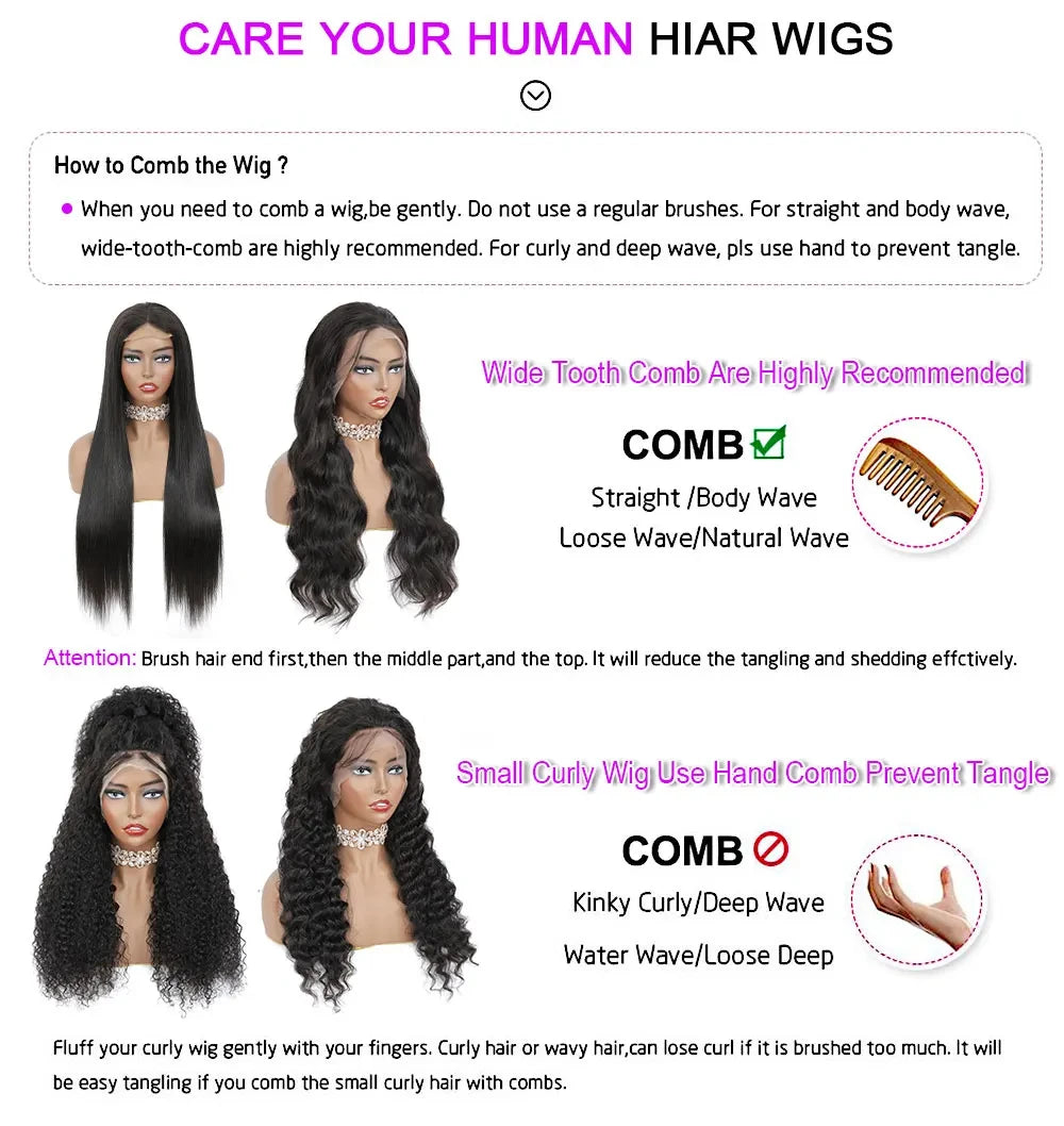 34 Inch Yellow straight 13x6 lace front wigs human hair Wigs For Women 13x4 Bone Brazilian Straight Lace Front Human Hair Wigs