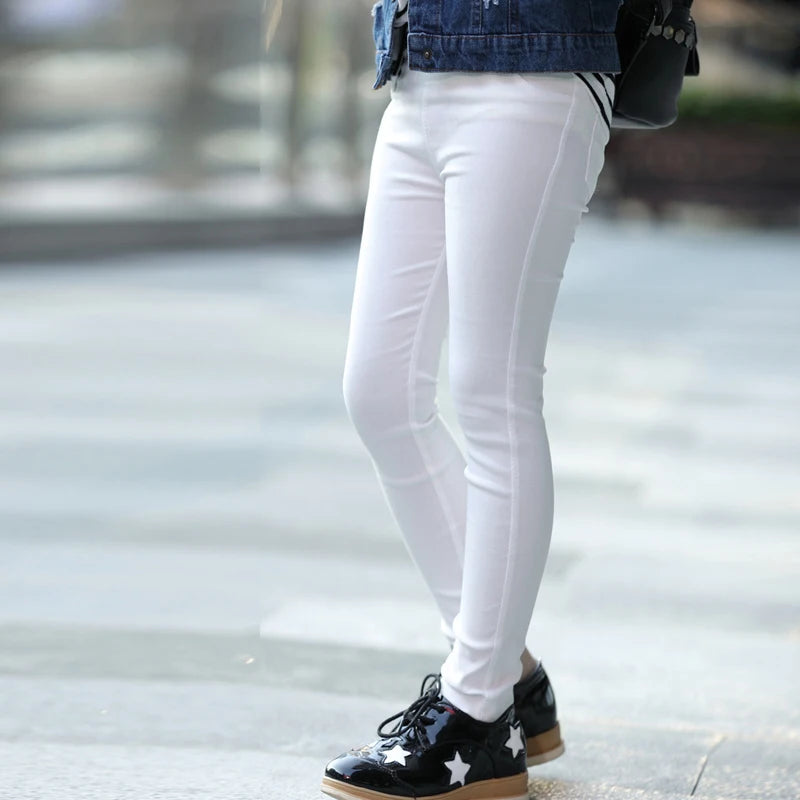 3-12-year-Old Girls Pencil Elastic Pants