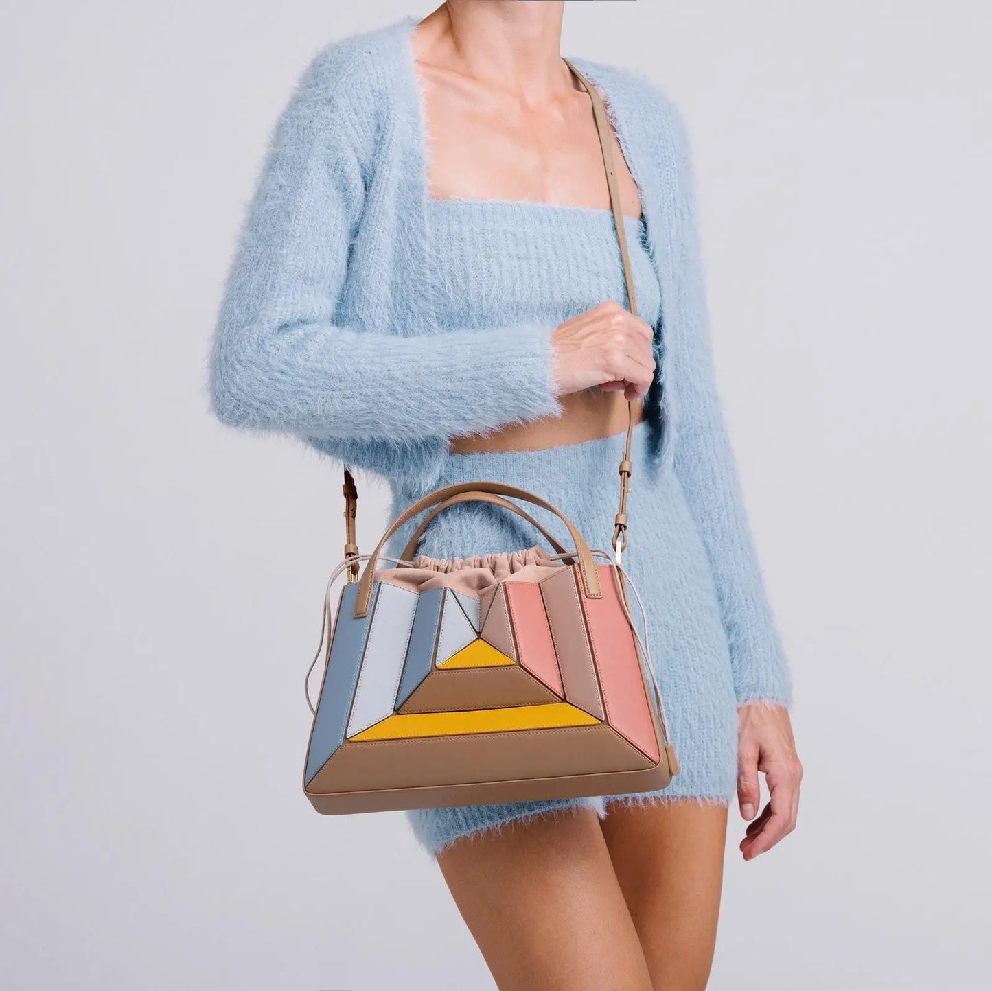 Fashion Panelled Women Handbags Patchwork Shoulder Bags Luxury Pu Leather Crossbdoy Bag Small Tote Trend Female Purses 2025