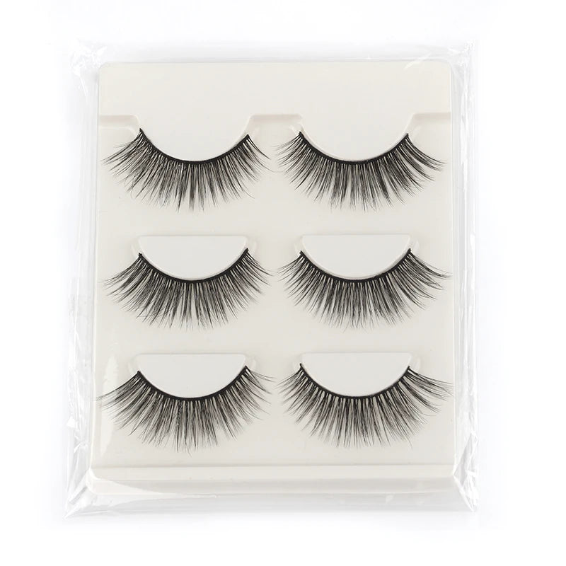 Half Eye Lashes Faux Mink Wispy Fluffy Extensions