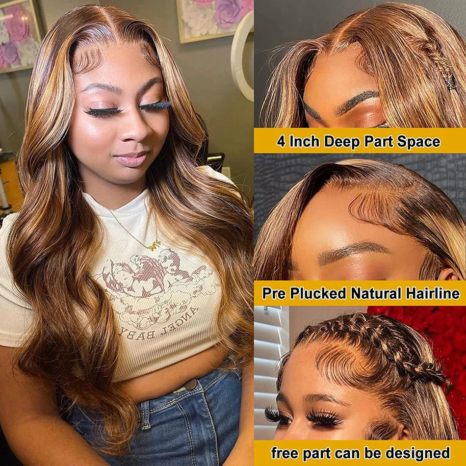 Human Hair Blonde Body Wave Hd Lace Wig