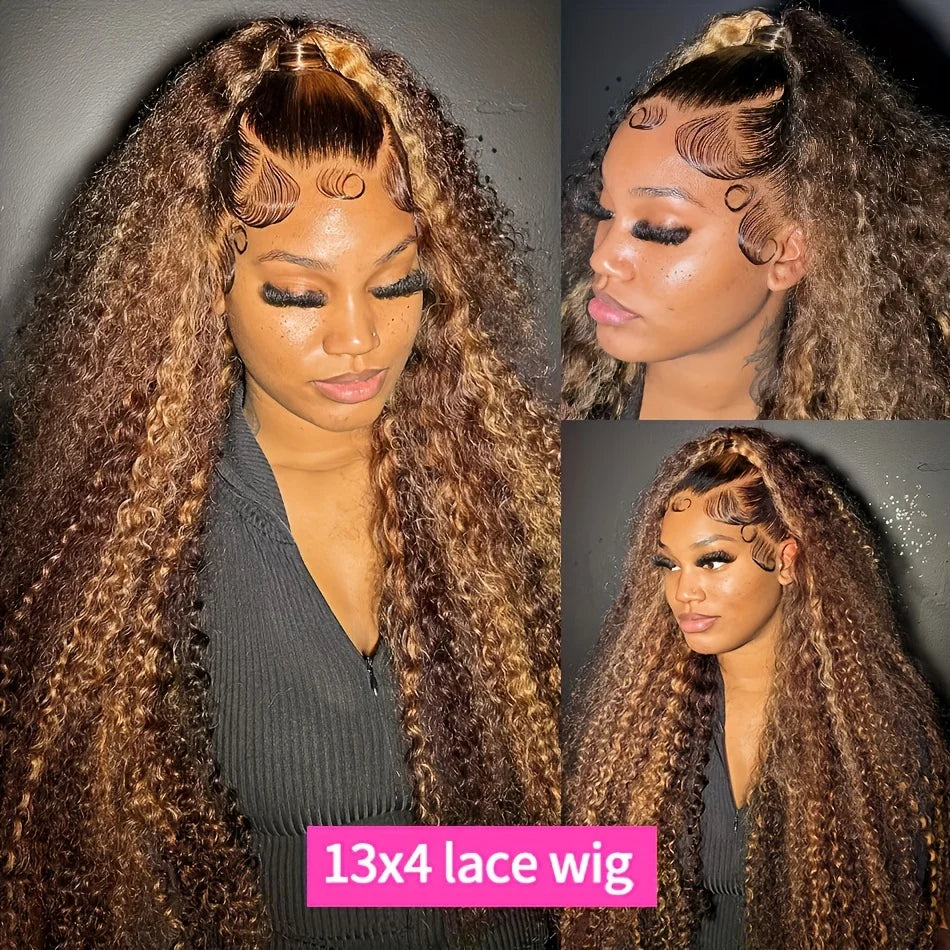 Human Hair Deep Wave Frontal Wig Hd Lace