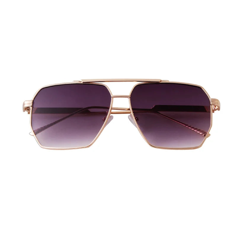 2025 New Fashion Men's Sunglasses Brand Design Square Alloy Frame Trend Retro Outdoor Driving Mirror UV400 Sunshade Sunglasses