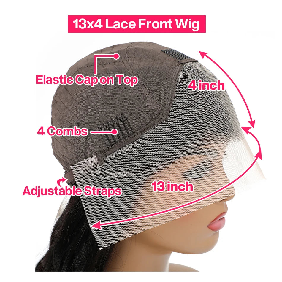 13x4 Transparent 613 Honey Blonde Colored Curly Lace Frontal Wigs Human Hair 180% Remy Water Wave Human Hair Wig For Woman Ubest