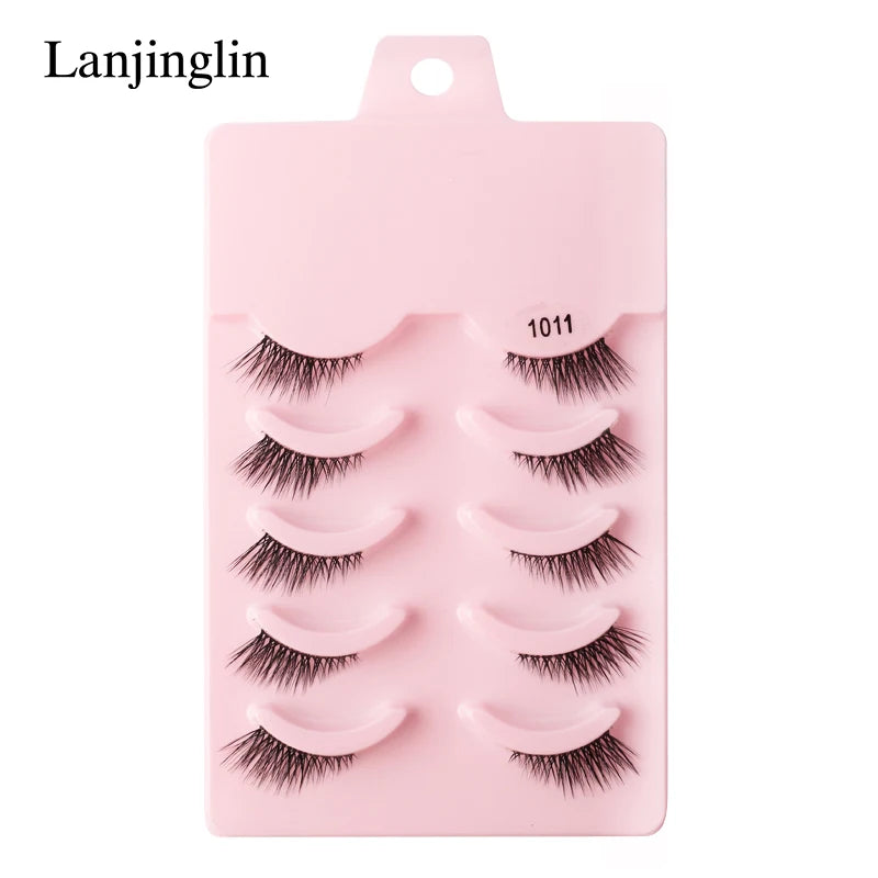 Half Eye Lashes Faux Mink Wispy Fluffy Extensions